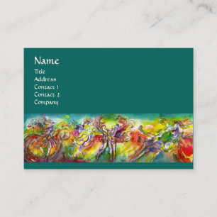 Tarjeta De Visita CARNAVAL ITALIANO / Danza ,Música,Artista de teatr