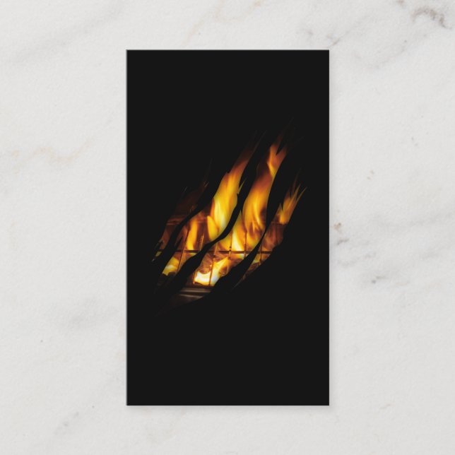 Tarjeta De Visita Carne y barbacoa asador (Anverso)