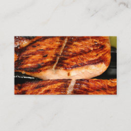 Tarjeta De Visita Carnes ahumadas a la parrilla BBQ