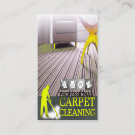 Tarjeta De Visita Carpet Cleaning Service Business Card