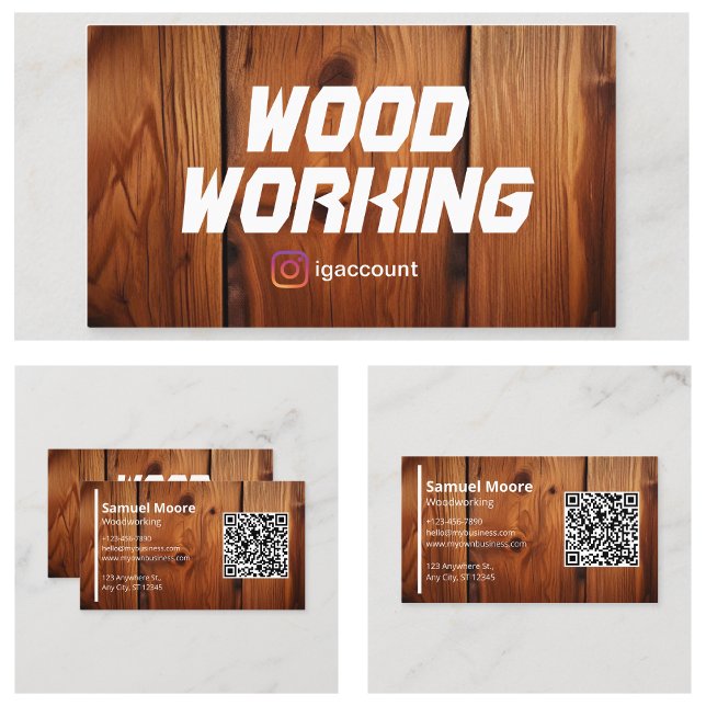 Tarjeta De Visita Carpintería (Woodworking Business Card
)