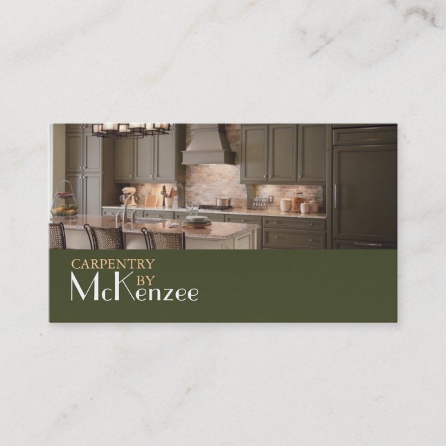 Tarjeta De Visita Carpintería, Construcción de molinos, Parqué (Anverso)