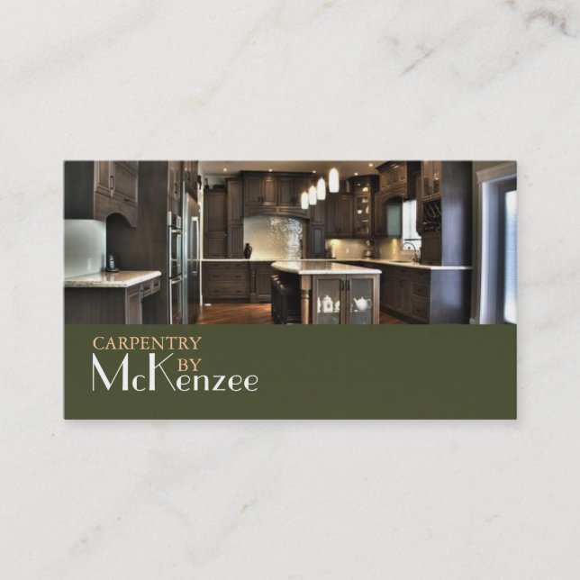 Tarjeta De Visita Carpintería, Construcción de Molinos, Suelo De Mad