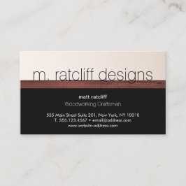 Tarjeta De Visita Carpintería de madera para trabajadores de la made