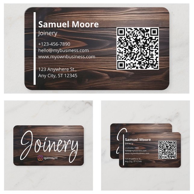 Tarjeta De Visita Carpintería Ebanistería Carpintería Visita (Carpenter Woodworking Joinery Visit Business Card
)