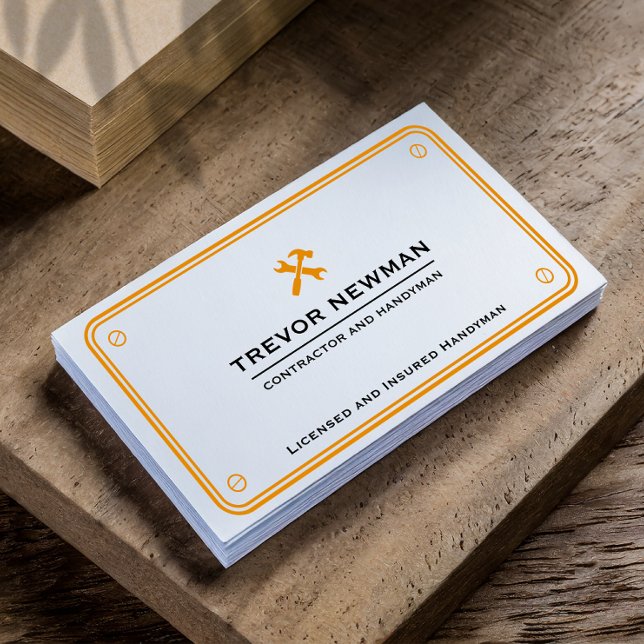 Tarjeta De Visita Carpintería y reparación de la renovación de fonta (Subido por el creador)