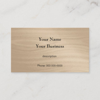 Tarjeta De Visita Carpintero Construcción Handyman Madera Grano