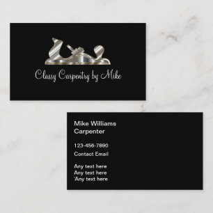 Tarjeta De Visita Carpintero Profesional con Clase