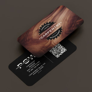 Tarjeta De Visita Carpintero Saw Woodwork Madera moderna