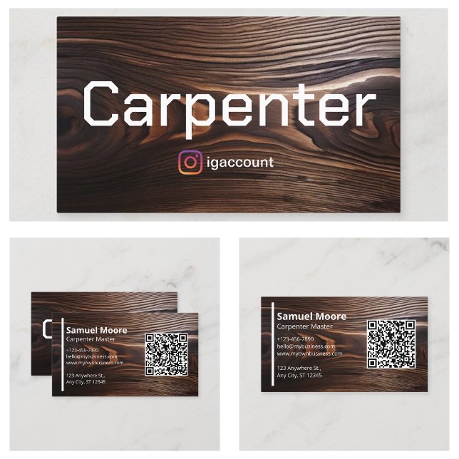 Tarjeta De Visita Carpinteros (Carpenters Business Card
)
