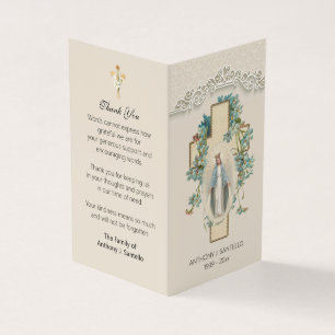 Tarjeta De Visita Carrera católica Virgen María Oración Santa