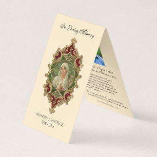 Tarjeta De Visita Carrera católica Virgen María Oración Santa