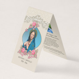 Tarjeta De Visita Carrera católica Virgen María Oración Santa