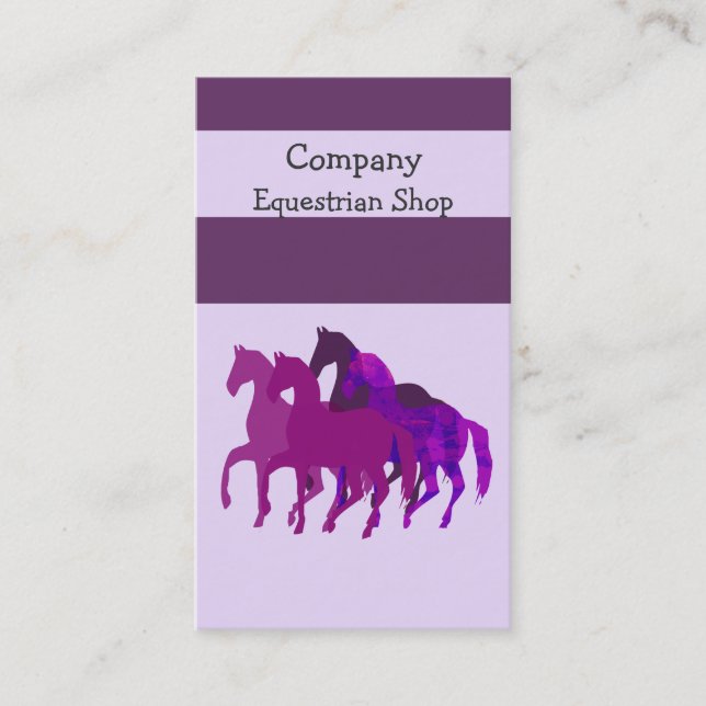 Tarjeta De Visita Carrera de caballos (Anverso)