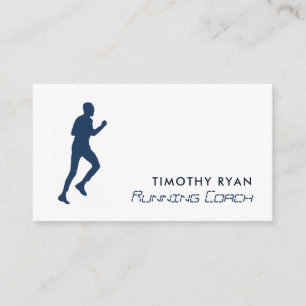 Tarjeta De Visita Carrera masculina, deportista de atletismo, entren