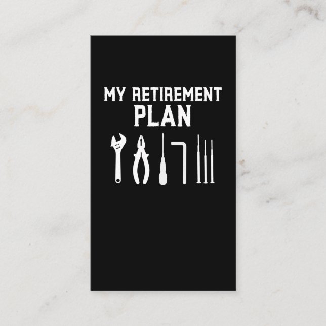 Tarjeta De Visita Carreras automática de hombres cita a papá retirad (Anverso)