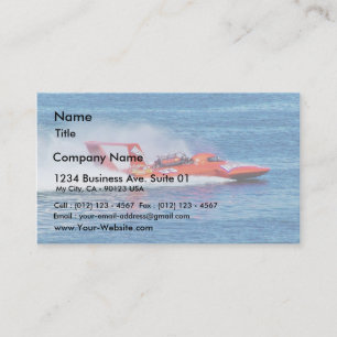 Tarjeta De Visita Carreras del barco