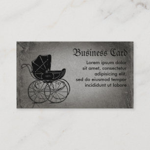 Tarjeta De Visita Carrito gótico para bebés