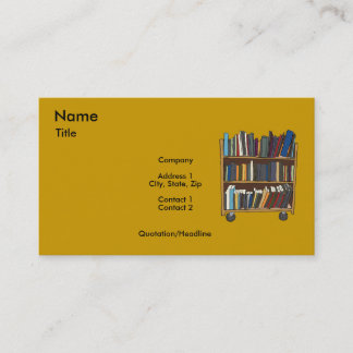 Tarjeta De Visita Carro de la biblioteca