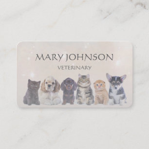 Tarjeta De Visita Carro de trabajo veterinario gris personalizado