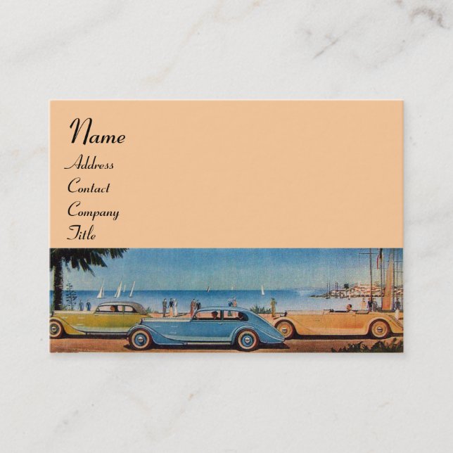 Tarjeta De Visita CARROS DE RETRO - Automóvil de reparación (Anverso)