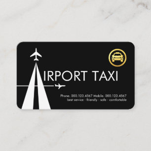 Tarjeta De Visita Carta A Pista Aeropuerto Taxi