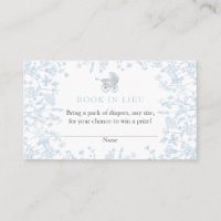 Carta de Chinoiserie azul en Lieu Card, juego de d