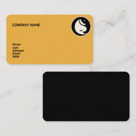 Tarjeta De Visita CARTA DE NEGOCIO DE PLANTILLA BÁSICA peluquería