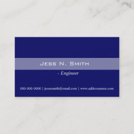 Tarjeta De Visita Carta de negocios azul simple y elegante.