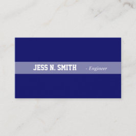 Tarjeta De Visita Carta de negocios azul simple y elegante.