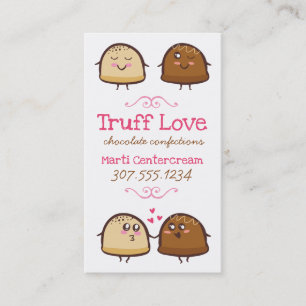 Tarjeta De Visita Carta de negocios de confecciones de trufas de cho