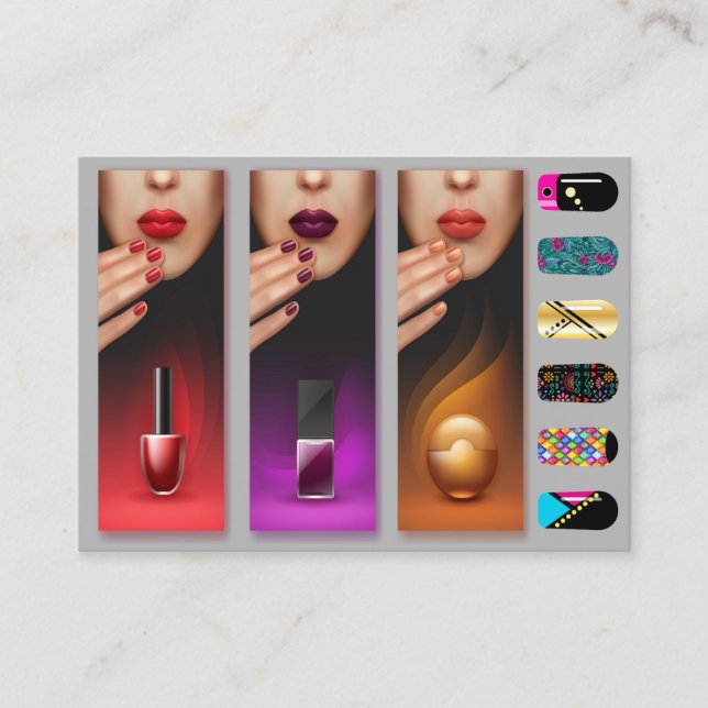 Tarjeta De Visita Carta de negocios sofisticada de Salon (Anverso)