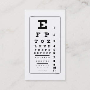 Tarjeta De Visita Carta de ojo