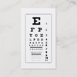 Tarjeta De Visita Carta de ojo