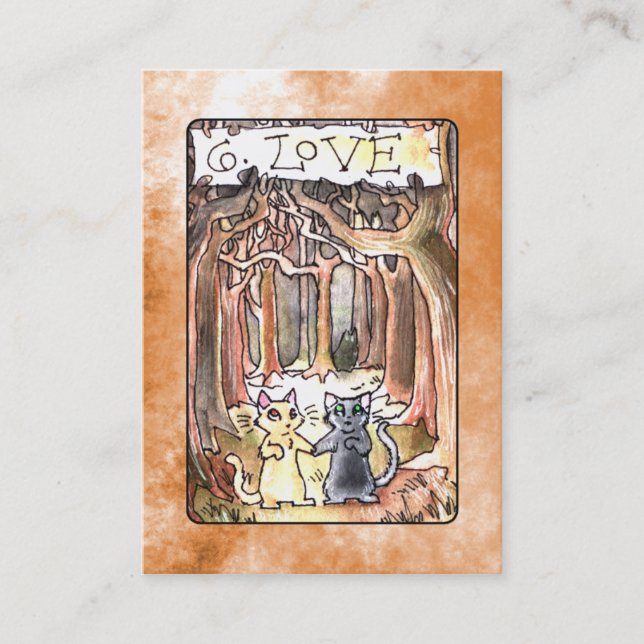 Tarjeta De Visita Carta de tarot del amor (Anverso)