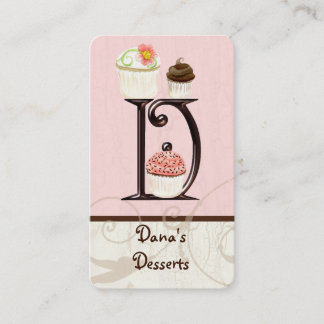 Tarjeta De Visita Carta personalizado D Monograma Dessere Bakery Bus