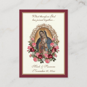 Tarjeta De Visita Carta Santa de Guadalupe
