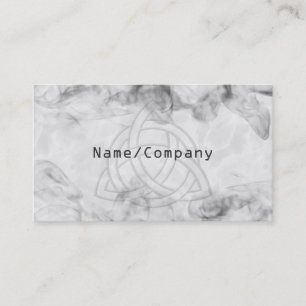 Tarjeta De Visita Cartabón de plata de Triquetra