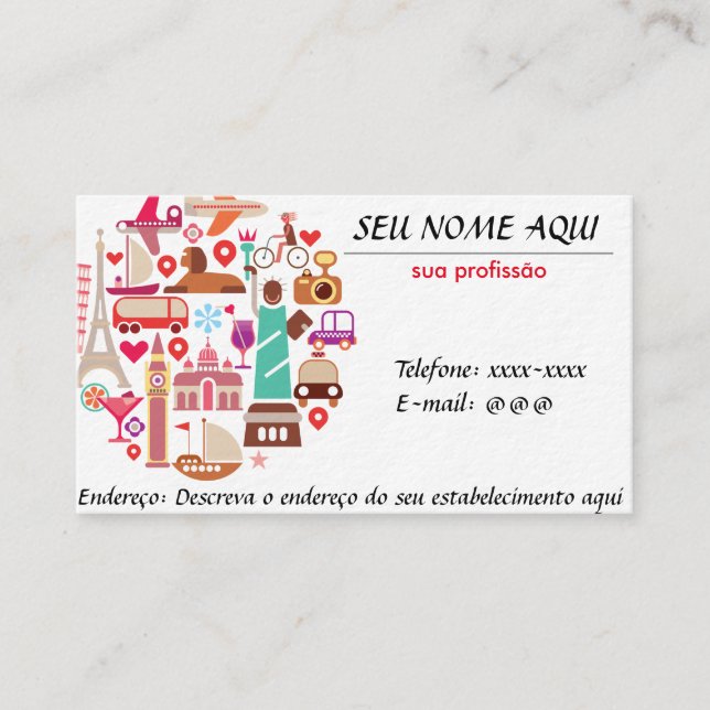 Tarjeta De Visita Cartão de visita (Anverso)