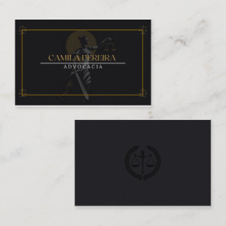 Tarjeta De Visita Cartão de visita advocacia exemplo editavel