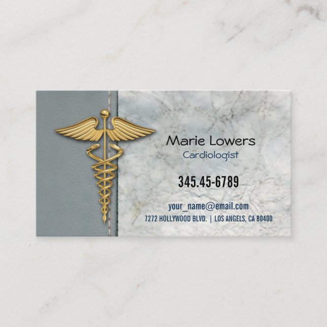 Tarjeta De Visita Cartão de visita médico. (Anverso)