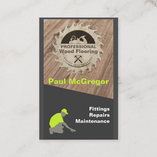 Tarjeta De Visita Cartão De Visita Professional Flooring (Anverso)