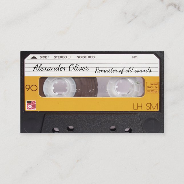Tarjeta De Visita Cartão de Visita Remaster Cassete Tape (Anverso)