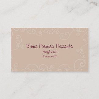Tarjeta De Visita Cartão de visitas Rosa Envelhecido