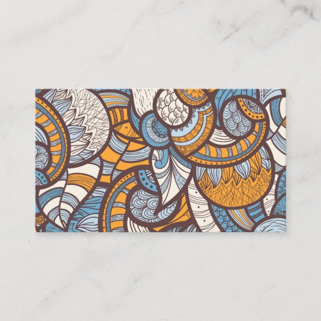 Tarjeta De Visita Cartas comerciales de arte abstractas (Anverso)