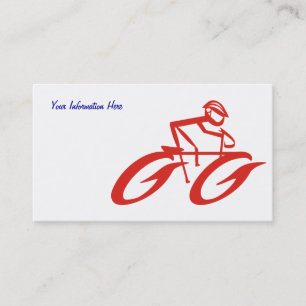 Tarjeta De Visita Cartas comerciales de ciclismo abstractas
