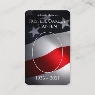 Tarjeta De Visita Cartas conmemorativas de la oración | Ejército pat