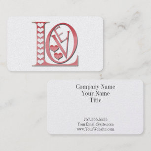 Tarjeta De Visita Cartas de amor con corazón de Shirley Taylor