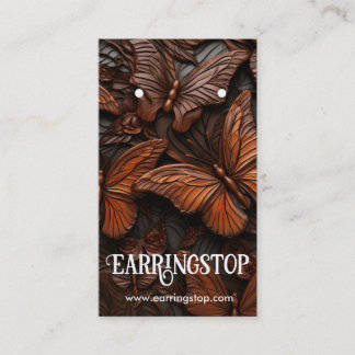 Tarjeta De Visita Cartas de anclaje de patrón de diseño de mariposa 