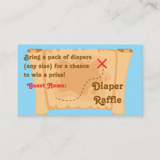 Tarjeta De Visita Cartas de barro de pañal pirata